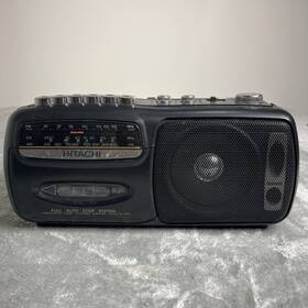 Trk-66 Hitachi Rare Vtg 3 Band Radio Cassette Recorder Fm Mw Short Wave Japan