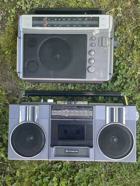 Trk-6800e Hitachi Vintage Cassette Boombox Ghettoblaster And Radio Shack Player Parts