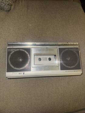 Trk-8430h Hitachi Vintage Boom Box Radio Cassette Player-parts