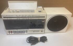 Trk-9000w Hitachi Rare Vintage Japan Boombox Stereo Cassette Recorder - Read