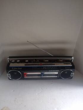 Trk-w404h Hitachi Radio With Duel Cassette Player