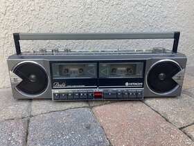 Trk-w4h Hitachi Vintage Retro 1984 Stereo Cassett Recorder Boombox Am/fm Radio