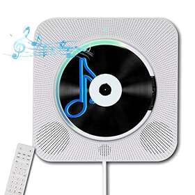 Homlab 603922384557 Portable Wall Mounted Cd Player With Bluetooth Mountable Music Play