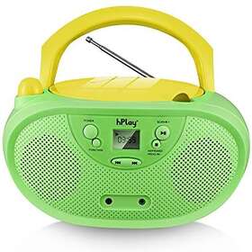 Gc04 Hplay 856752008593 Gummy Portable Cd Player Boombox With Am Fm Stereo Radio Kids