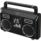Ibb683b Ilive Retro Bluetooth Portable Boombox With Digital Fm Radio Device