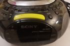 Cd832 Icf Sony Psyc Cassette Player Clock Radio Portable Boombox