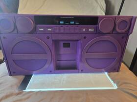 Ibt44 Ihome Boombox Bluetooth Fm Usb Line-in Eq Settings Purple