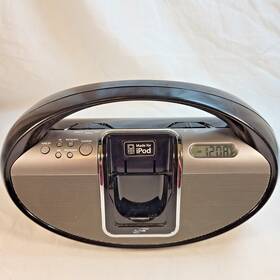 Ibr2807dppnk Ilive Ipod Portable Docking System Am Fm Radio Boombox Batteries Not Included
