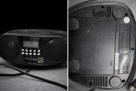 9jzd001013682 Insignia Cd Boombox Am/fm Tuner Wired Black Model Plays