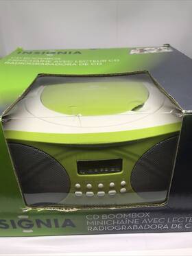 Ns-4111g Insignia Cd And Radio Boombox Lime Green In Box