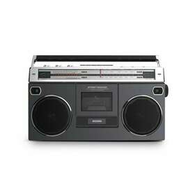 Isp112bk Ion Street Rocker Retro Boombox - Black Silver