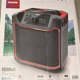 Ion Pathfinder4us Pathfinder 4 120w All-weather Bluetooth Portable Speaker Am/fm Black/red