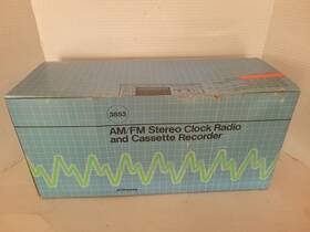 3853 J. C. Penney Jc Penny Boombox Cassette Radio Working L K