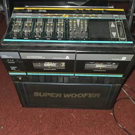 J. C. Penney 681-3009 Super Woofer Jcpenny Radio Dual Cassette Player