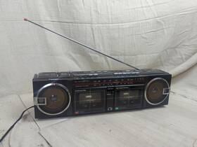 681-3011 J. C. Penney Vintage Jc Penny Dual Cassette Radio Boombox #681-3011 Dubbing. Tested Working