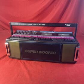 681-3021 J. C. Penney Jc Penny Surround Sound Am/fm Dual Cassette Super Woofer - Tested And Working