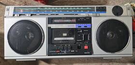 681-3910 J. C. Penney Vtg Jc Boombox Fm Radio Cassette Stereo As Is 25x11x8
