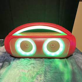 Sdx-sp-c18 Jaxx Bass Sondpex Trailblazer Led Wireless Bluetooth Boombox Speaker Red