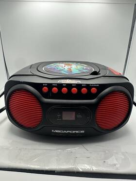 16107 Jazzwares Sabans Power Rangers Megaforce Am/fm Radio And Cd Player Portable