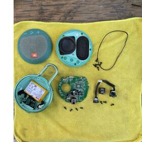Cufp2975ya Jbl Mp Clip 3 Portable Speaker Parts Lot Green Wired Usb-c Grille Battery Drivers