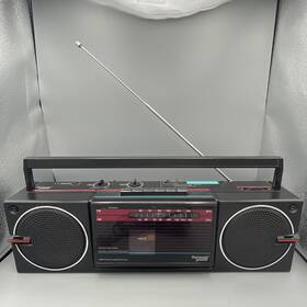681-3002 Jc Penney Vtg Am/fm Radio Cassette Player Boombox Tested Works