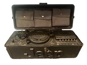E107298 Jeep Vtg Telemania Cd Player Fm/am Radio Cassette Recorder Boombox Mostly Works