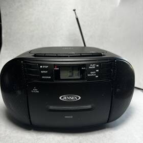 Cd-545 Jensen 043302343154 Cd545 Portable Cd/aux Player Cassette Rec/player With Am/fm Radio Working