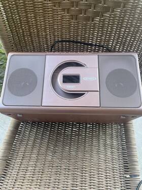 Mcr-1000 Jensen Boombox Portable Cd Cassette And Am Fm Radio