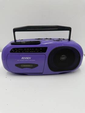 Mcr-200-pu Jensen Mcr-200 Vintage 90s Y2k Am/fm Cassette Recorder Tape Player Boombox