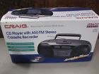 Js-8632 Craig New Boombox Cd Player Stereo Cassette Recorder Model