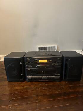 17371226 Jvc Pc-x130 Vintage Boombox Cd Cassette Player Am/fm / Tested Control