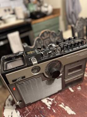 3060uk Jvc Vintage Retro Mkii Portable Fm Radio Tv Cassette Recorder