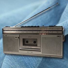 Rc-s5jw Jvc Aa-s5jw Vintage 1979 Biphonic Stereo With Ac Adapter Pack Fm Am Tested-works