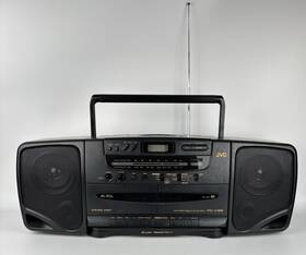 Jvc-x95 Jvc Portable System Boombox Ac/dc Cd Dual Cassettes Am/fm Radio