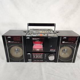Pc-rm100w Jvc Vintage Portable Boombox Cassette Player Parts Only Read Desc