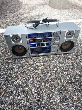 Pc-w300jw Jvc Pc-150 Portable Boombox System Tested Vintage Radio Cassette Tape 09/3/25