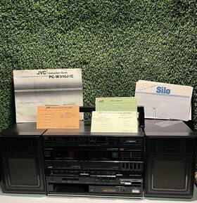 Pc-w310j Jvc Portable System With Detachable Sneakers Cassette Player Non Working