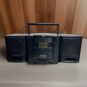 Pc-xc10bk Jvc Vintage Stereo Boombox - 3 Cd Changer And Cassette-partially Tested