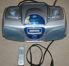 Rc-bx530sl Jvc Rc-bx350sl Boombox Am/fm Radio Cassette/cd Players Vintage-remote And Manual