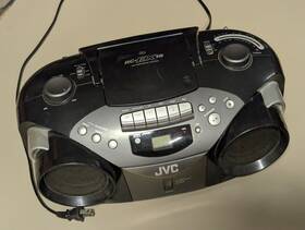 Rc-ex16 Jvc Radio Cassette Player Cd Portable System Boombox No Remote Tested