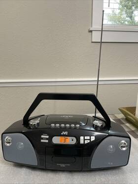 Rc-ez31 Jvc Cd Am/fm Portable System Boombox Black 17 1/8 Inch X8 Handle