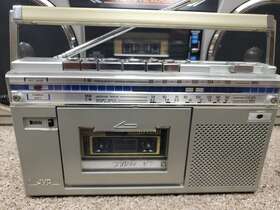 Rc-s1jw Jvc Vintage Mini Am/fm/sw Cassette Player Boombox Working