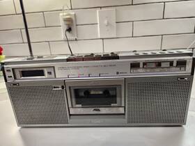 Rc-s7jw Jvc Vintage Rare Stereo Biphonic Cassette Recorder Boombox Working