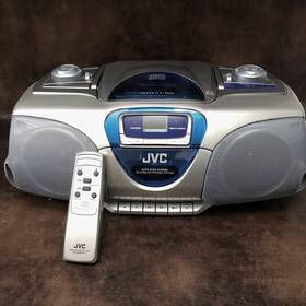 Rc-bx330sl Jvc Rcbx330sl Cassette/cd/am/fm Radio Boombox With Remote Tested And Works
