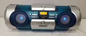 Rv-b550bu Jvc Boombox Active Hyper Bass Blue With Lights - Rare