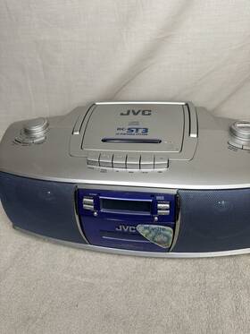 Rv-st3sl Jvc Pvc Boom Box Model With Remote Untested Rc-st3