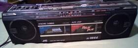 Wc-44j Jvc Vintage Boombox Model Dual Cassette With Am/fm Stereo Radio