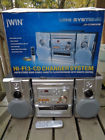 Jx-cd3003 Jwin Cd Player Double Cassette Recorder Stereo Vintage Works Iob