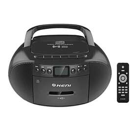 Bt-9224mu K&k International Co. Ltd Portable Cd And Cassette Player Boombox Combo Casette Tape Recorder Black