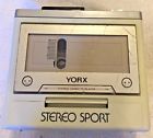 K5000 Yorx Vintage Stereo Cassette Player Model Dual Headphone Jacks Speaker